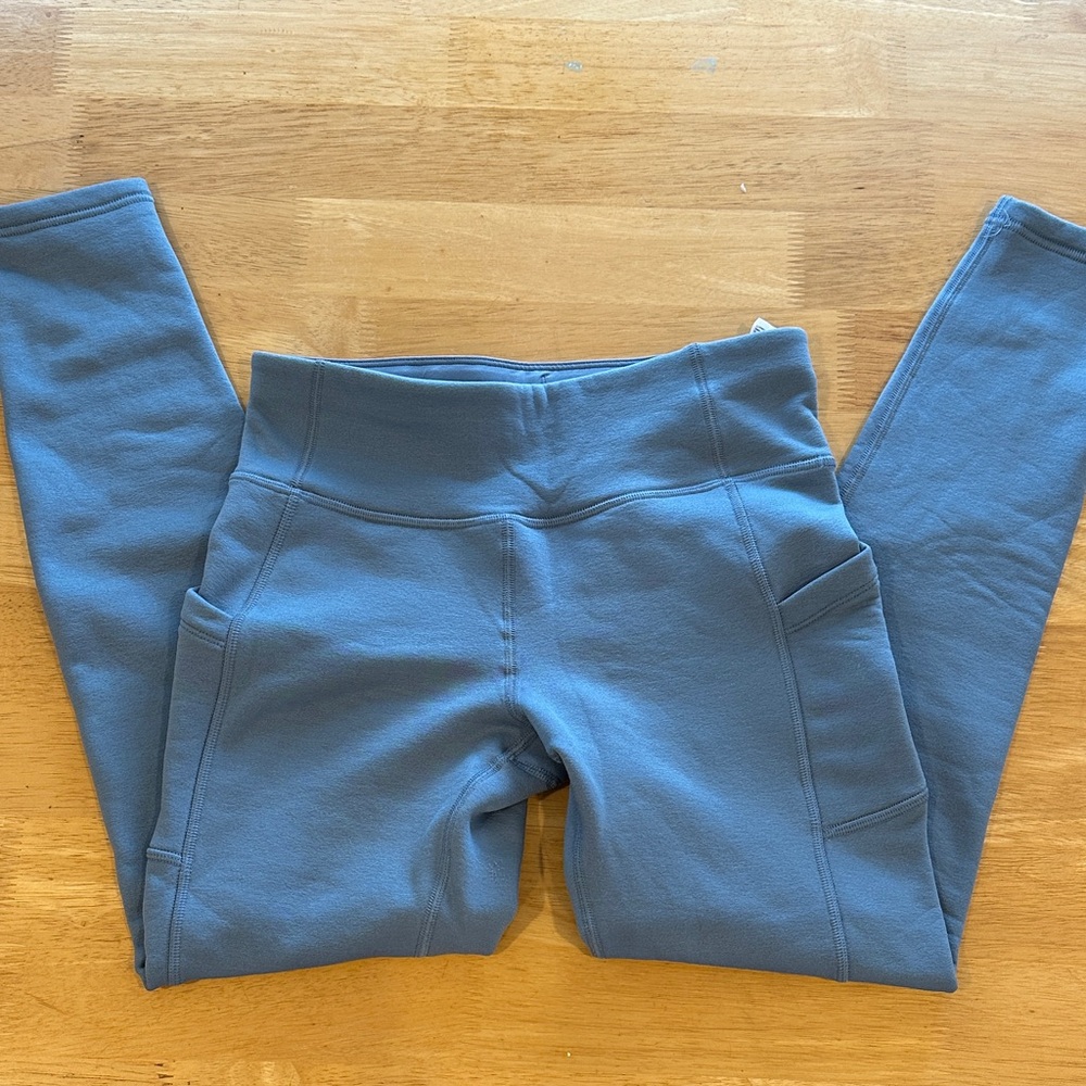 Athleta Girl, Altitude edge stash tight, Blue Leggings, size 14